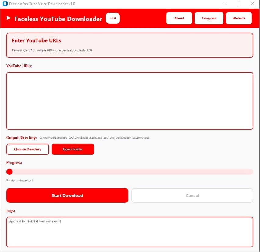 Faceless YouTube Channels Researcher Software